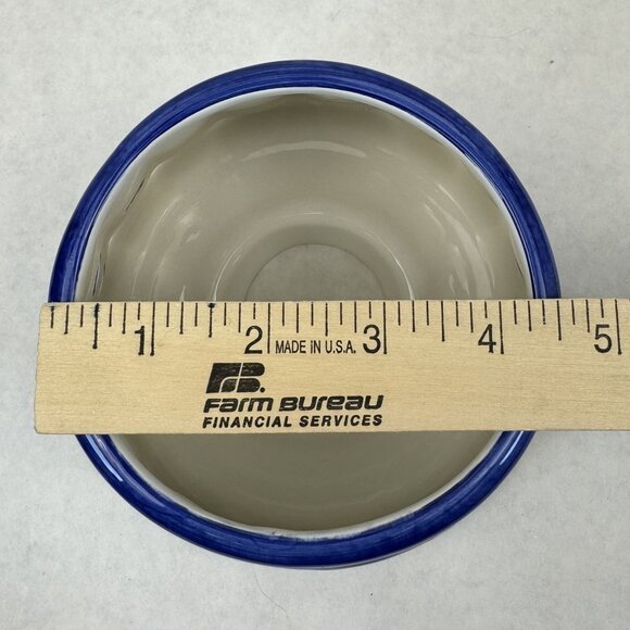 Hand-Painted Ceramic Snowman Christmas Tree Jar Candle Holder with Shade Blue Lg - Picture 13 of 13